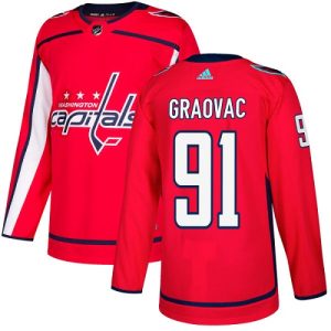 Herren Washington Capitals Eishockey Trikot Tyler Graovac #91 Authentic Rot Heim